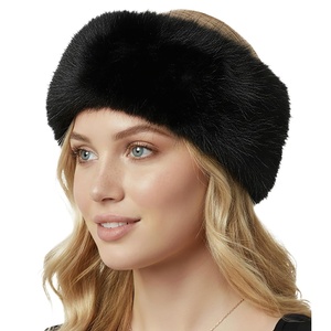 image:imageFunky Junque Fuzzy Headbands for Women  Fluffy Faux Fur Ear Warmer Head band Warm Winter Furry Ear Muff Head Wrap Cozy Fit  Leopard  BrownBlack