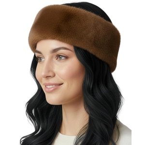 image:imageFunky Junque Fuzzy Headbands for Women  Fluffy Faux Fur Ear Warmer Head band Warm Winter Furry Ear Muff Head Wrap Cozy Fit  Leopard  BrownBrown
