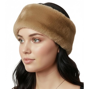image:imageFunky Junque Fuzzy Headbands for Women  Fluffy Faux Fur Ear Warmer Head band Warm Winter Furry Ear Muff Head Wrap Cozy Fit  Leopard  BrownCamel
