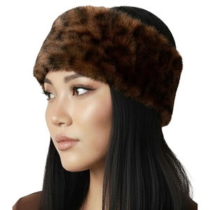 image:imageFunky Junque Fuzzy Headbands for Women  Fluffy Faux Fur Ear Warmer Head band Warm Winter Furry Ear Muff Head Wrap Cozy Fit  Leopard  BrownLeopard  Brown