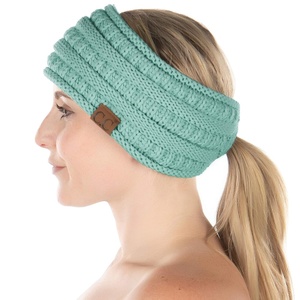 image:imageFunky Junque Ponytail Headwrap Ear Warmer Winter Fall Womens Running Headband  VioletMint