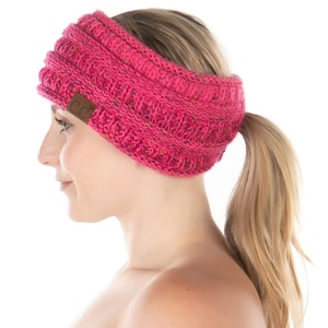 image:imageFunky Junque Ponytail Headwrap Ear Warmer Winter Fall Womens Running Headband  VioletVariegated Confetti Bubble Gum Pink