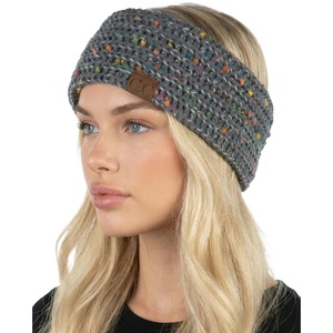 image:imageFunky Junque Winter Headbands for Women  Warm Head Wraps Earmuff Style Ear Warmers Cozy Headwrap for Running Womens Outdoors Gear amp Accessories  Chenille Confetti OatmealChenille Confetti Charcoal