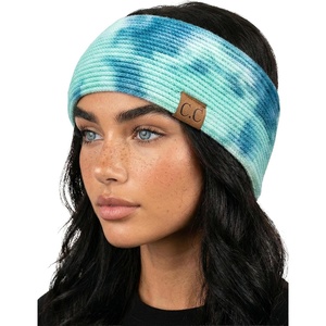 image:imageFunky Junque Womens Cozy Tie Dye Headband Ear Warmer  Stylish Winter Headwrap  Bright Hues Neutral Tones Value Packs