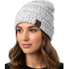 image:imageFunky Junque Adult Winter Beanie Slouchy Knit Skull Cap  Ribbed Cuff Hat for Men and Women Soft Acrylic Toboggan Warm and Lightweight Ski and Cold Weather Elastic Stretch FitIvory  Confetti