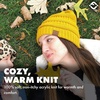 image:imageFunky Junque Adult Winter Beanie Slouchy Knit Skull Cap  Ribbed Cuff Hat for Men and Women Soft Acrylic Toboggan Warm and Lightweight Ski and Cold Weather Elastic Stretch FitMustard