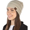image:imageFunky Junque Adult Winter Beanie Slouchy Knit Skull Cap  Ribbed Cuff Hat for Men and Women Soft Acrylic Toboggan Warm and Lightweight Ski and Cold Weather Elastic Stretch FitBeige