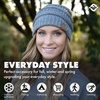 image:imageFunky Junque Adult Winter Beanie Slouchy Knit Skull Cap  Ribbed Cuff Hat for Men and Women Soft Acrylic Toboggan Warm and Lightweight Ski and Cold Weather Elastic Stretch FitHeather Grey