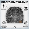 image:imageFunky Junque Adult Winter Beanie Slouchy Knit Skull Cap  Ribbed Cuff Hat for Men and Women Soft Acrylic Toboggan Warm and Lightweight Ski and Cold Weather Elastic Stretch FitGrey  Black  Beige  French Beige  4 Tone Mix