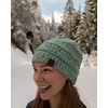 image:imageFunky Junque Adult Winter Beanie Slouchy Knit Skull Cap  Ribbed Cuff Hat for Men and Women Soft Acrylic Toboggan Warm and Lightweight Ski and Cold Weather Elastic Stretch FitMint  Confetti