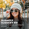 image:imageFunky Junque Adult Winter Beanie Slouchy Knit Skull Cap  Ribbed Cuff Hat for Men and Women Soft Acrylic Toboggan Warm and Lightweight Ski and Cold Weather Elastic Stretch FitBeige