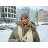 image:imageFunky Junque Adult Winter Beanie Slouchy Knit Skull Cap  Ribbed Cuff Hat for Men and Women Soft Acrylic Toboggan Warm and Lightweight Ski and Cold Weather Elastic Stretch FitDove Grey  Confetti