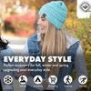 image:imageFunky Junque Adult Winter Beanie Slouchy Knit Skull Cap  Ribbed Cuff Hat for Men and Women Soft Acrylic Toboggan Warm and Lightweight Ski and Cold Weather Elastic Stretch FitMint  Confetti