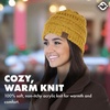 image:imageFunky Junque Adult Winter Beanie Slouchy Knit Skull Cap  Ribbed Cuff Hat for Men and Women Soft Acrylic Toboggan Warm and Lightweight Ski and Cold Weather Elastic Stretch FitMustard  Confetti
