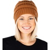 image:imageFunky Junque Adult Winter Beanie Slouchy Knit Skull Cap  Ribbed Cuff Hat for Men and Women Soft Acrylic Toboggan Warm and Lightweight Ski and Cold Weather Elastic Stretch FitClay