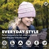 image:imageFunky Junque Adult Winter Beanie Slouchy Knit Skull Cap  Ribbed Cuff Hat for Men and Women Soft Acrylic Toboggan Warm and Lightweight Ski and Cold Weather Elastic Stretch FitIndi Pink  Confetti