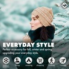 image:imageFunky Junque Adult Winter Beanie Slouchy Knit Skull Cap  Ribbed Cuff Hat for Men and Women Soft Acrylic Toboggan Warm and Lightweight Ski and Cold Weather Elastic Stretch FitLatte  Confetti