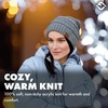 image:imageFunky Junque Adult Winter Beanie Slouchy Knit Skull Cap  Ribbed Cuff Hat for Men and Women Soft Acrylic Toboggan Warm and Lightweight Ski and Cold Weather Elastic Stretch FitDove Grey  Confetti