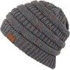 image:imageFunky Junque Adult Winter Beanie Slouchy Knit Skull Cap  Ribbed Cuff Hat for Men and Women Soft Acrylic Toboggan Warm and Lightweight Ski and Cold Weather Elastic Stretch FitCharcoal  Confetti