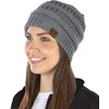 image:imageFunky Junque Adult Winter Beanie Slouchy Knit Skull Cap  Ribbed Cuff Hat for Men and Women Soft Acrylic Toboggan Warm and Lightweight Ski and Cold Weather Elastic Stretch FitHeather Grey