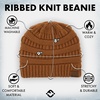 image:imageFunky Junque Adult Winter Beanie Slouchy Knit Skull Cap  Ribbed Cuff Hat for Men and Women Soft Acrylic Toboggan Warm and Lightweight Ski and Cold Weather Elastic Stretch FitClay