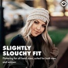 image:imageFunky Junque Adult Winter Beanie Slouchy Knit Skull Cap  Ribbed Cuff Hat for Men and Women Soft Acrylic Toboggan Warm and Lightweight Ski and Cold Weather Elastic Stretch FitOatmeal  Confetti