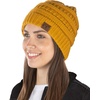 image:imageFunky Junque Adult Winter Beanie Slouchy Knit Skull Cap  Ribbed Cuff Hat for Men and Women Soft Acrylic Toboggan Warm and Lightweight Ski and Cold Weather Elastic Stretch FitMustard