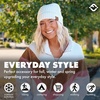 image:imageFunky Junque Adult Winter Beanie Slouchy Knit Skull Cap  Ribbed Cuff Hat for Men and Women Soft Acrylic Toboggan Warm and Lightweight Ski and Cold Weather Elastic Stretch FitIvory