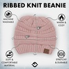 image:imageFunky Junque Adult Winter Beanie Slouchy Knit Skull Cap  Ribbed Cuff Hat for Men and Women Soft Acrylic Toboggan Warm and Lightweight Ski and Cold Weather Elastic Stretch FitIndi Pink