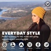 image:imageFunky Junque Adult Winter Beanie Slouchy Knit Skull Cap  Ribbed Cuff Hat for Men and Women Soft Acrylic Toboggan Warm and Lightweight Ski and Cold Weather Elastic Stretch FitMustard