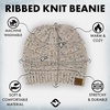 image:imageFunky Junque Adult Winter Beanie Slouchy Knit Skull Cap  Ribbed Cuff Hat for Men and Women Soft Acrylic Toboggan Warm and Lightweight Ski and Cold Weather Elastic Stretch FitOatmeal  Confetti