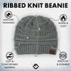 image:imageFunky Junque Adult Winter Beanie Slouchy Knit Skull Cap  Ribbed Cuff Hat for Men and Women Soft Acrylic Toboggan Warm and Lightweight Ski and Cold Weather Elastic Stretch FitDove Grey  Confetti