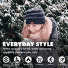 image:imageFunky Junque Adult Winter Beanie Slouchy Knit Skull Cap  Ribbed Cuff Hat for Men and Women Soft Acrylic Toboggan Warm and Lightweight Ski and Cold Weather Elastic Stretch FitNavy