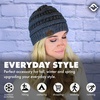image:imageFunky Junque Adult Winter Beanie Slouchy Knit Skull Cap  Ribbed Cuff Hat for Men and Women Soft Acrylic Toboggan Warm and Lightweight Ski and Cold Weather Elastic Stretch FitCharcoal  Confetti