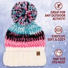 image:imageFunky Junque Aprs Ski Pom Pom Beanie for Women  Oversized Knit Winter Hat Warm Cozy Womens Hats for Ski Trips amp Snow DaysIvory Mix