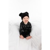 image:imageFunky Junque Baby Double Faux Fur Pom Pom Beanie amp Mittens Set  Newborn Infant 09 Months Winter Hat with Soft Lined MittensBlack 09 Months