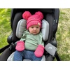 image:imageFunky Junque Baby Double Faux Fur Pom Pom Beanie amp Mittens Set  Newborn Infant 09 Months Winter Hat with Soft Lined MittensCandy Pink 09 Months