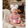 image:imageFunky Junque Baby Double Faux Fur Pom Pom Beanie amp Mittens Set  Newborn Infant 09 Months Winter Hat with Soft Lined MittensDaisy Candy Pink 09 Months