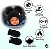 image:imageFunky Junque Baby Double Faux Fur Pom Pom Beanie amp Mittens Set  Newborn Infant 09 Months Winter Hat with Soft Lined MittensEar Flap Black W Black Mittens 09 Months