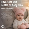 image:imageFunky Junque Baby Double Faux Fur Pom Pom Beanie amp Mittens Set  Newborn Infant 09 Months Winter Hat with Soft Lined MittensEar Flap Light Pink W Light Pink Mittens 09 Months