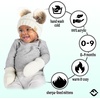 image:imageFunky Junque Baby Double Faux Fur Pom Pom Beanie amp Mittens Set  Newborn Infant 09 Months Winter Hat with Soft Lined MittensIvory Faux Fur Pom W Ivory Mittens 09 Months