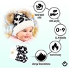 image:imageFunky Junque Baby Double Faux Fur Pom Pom Beanie amp Mittens Set  Newborn Infant 09 Months Winter Hat with Soft Lined MittensLeopard Ivory W Leopard Mittens 09 Months