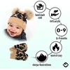 image:imageFunky Junque Baby Double Faux Fur Pom Pom Beanie amp Mittens Set  Newborn Infant 09 Months Winter Hat with Soft Lined MittensLeopard Latte W Leopard Mittens 09 Months