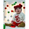 image:imageFunky Junque Baby Double Faux Fur Pom Pom Beanie amp Mittens Set  Newborn Infant 09 Months Winter Hat with Soft Lined MittensRed 09 Months