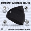 image:imageFunky Junque Basics Beanies Hats for Men Women Winter Hats Soft Warm Unisex Cuffed Ski Beanie Knitted Skull Cap TobogganBlack