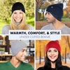image:imageFunky Junque Basics Beanies Hats for Men Women Winter Hats Soft Warm Unisex Cuffed Ski Beanie Knitted Skull Cap TobogganBrown