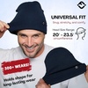 image:imageFunky Junque Basics Beanies Hats for Men Women Winter Hats Soft Warm Unisex Cuffed Ski Beanie Knitted Skull Cap TobogganNavy