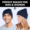 image:imageFunky Junque Basics Beanies Hats for Men Women Winter Hats Soft Warm Unisex Cuffed Ski Beanie Knitted Skull Cap TobogganNavy