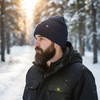 image:imageFunky Junque Basics Beanies Hats for Men Women Winter Hats Soft Warm Unisex Cuffed Ski Beanie Knitted Skull Cap TobogganNavy