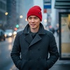 image:imageFunky Junque Basics Beanies Hats for Men Women Winter Hats Soft Warm Unisex Cuffed Ski Beanie Knitted Skull Cap TobogganRed